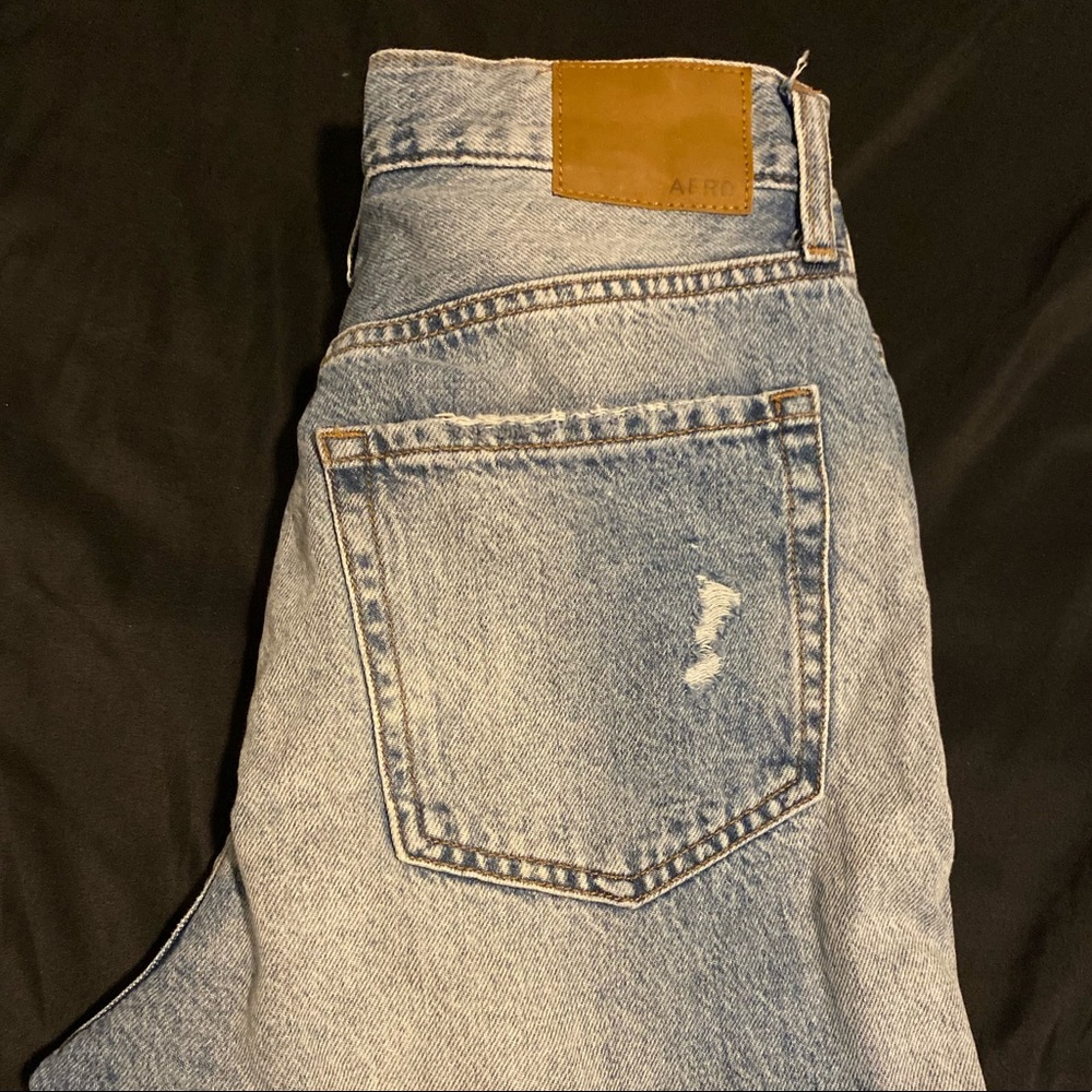 light blue aeropostal ripped jeans